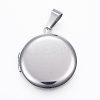Tarnish Resistant 304 Stainless Steel Locket Pendants X-STAS-H389-30P-1