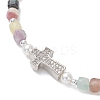 Natural Mixed Gemstone Beaded Stretch Bracelets for Women BJEW-JB13199-01-3
