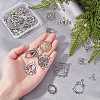 48Pcs 12 Style Tibetan Style Chandelier Components Links FIND-SC0002-17-3