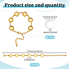 60Pcs Transparent Glass Cabochons with 10Pcs Brass Bracelet Making DIY-GO0002-32A-2