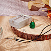 DIY Waxed Cord & Synthetic Malachite Bottle Pendant Necklaces Making Kits DIY-DR0001-81B-3