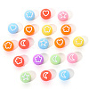 Opaque Acrylic Beads MACR-YW0001-18F-7