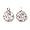 Brass Micro Pave Cubic Zirconia Pendants KK-P260-23P-1