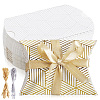 40Sets 2 Colors Hot Stamping Pillow Cardboard Paper Printed Candy Boxes CON-BBC0001-13A-6