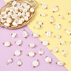 80Pcs 8 Styles ABS Plastic Imitation Pearl Pendants & Connector Charms PALLOY-YW00068-4