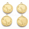 Ion Plating(IP) 201 Stainless Steel Pendants STAS-N098-188LG-2