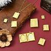15Pcs 3 Styles Brass Locket Pendants FIND-CJ0004-73-6