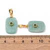 Natural Amazonite Pendants G-P628-01G-06-3