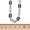 201 Stainless Steel Cross & Oval Link Chain Necklaces for Women NJEW-B143-02EBP-5