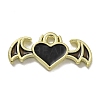 Rack Plating Alloy Enamel Pendants PALLOY-F312-68G-01-1