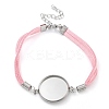 Faux Suede Double Cord Bracelet Making LS-STAS-M084-10P-01-1