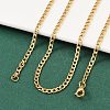 201 Stainless Steel Curb Chain Necklace for Women Men LS-NJEW-P268-A38-2X5-3