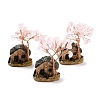 Resin & Natural Rose Quartz Model Ornament DJEW-Z001-01E-1