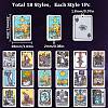 18Pcs 18 Style Printed Opaque Acrylic Pendants SACR-SC0001-24-2