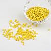 DIY Craft Beads 8/0 Opaque Colors Lustered Round Glass Seed Beads X-SEED-A012-3mm-122-1