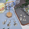 16 Pairs 8 Styles Blank Glass Dome Dangle Earrings EJEW-AB00007-5