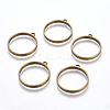 Vintage Findings Tibetan Style Alloy Ring Frame Pendants for DIY Resin Pendants X-TIBEP-M019-01AB-NF-2