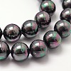 Shell Pearl Bead Strands BSHE-L025-05-8mm-3