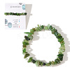 Natural Crystal Mineral Stone Bracelet Elastic Rope Jewelry Gift for Women. AY5330-2-1