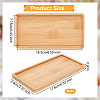 Bamboo Rectangle Plant Saucer AJEW-WH0475-31-2