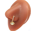 316L Surgical Stainless Steel Cubic Zirconia Dangle Hoop Nose Ring with Charms WG2DADE-27-1