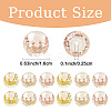8Pcs Transparent Resin Beads RESI-YW0005-96C-3