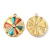 304 Stainless Steel Enamel Pendants STAS-K256-12G-01-1