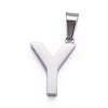 Non-Tarnish 304 Stainless Steel Letter Pendants STAS-H127-Y-P-2