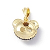 Brass Micro Pave Cubic Zirconia Pendants KK-P224-09EB-03-2