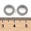 304 Stainless Steel European Beads STAS-Z090-03P-01-3