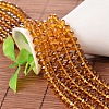 Faceted Rondelle Imitation Austrian Crystal Glass Bead Strands G-PH0009-07-6x4mm-1