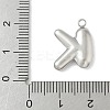 304 Stainless Steel Initial Pendants STAS-S186-12K-P-3