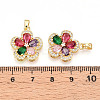 Brass Micro Pave Cubic Zirconia Pendants LS-KK-N257-34G-3