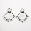 Anchor Tibetan Style Alloy Big Pendant Cabochon Bezel Settings LS-PALLOY-K109-18AS-RS-1