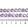 Electroplate Glass Beads Strands EGLA-Q129-01B-4