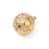304 Stainless Steel Micro Pave Cubic Zirconia Pendants LS-STAS-D305-02G-B-2