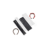 24Pcs 4 Styles Self-adhesive PVC Non-slip Teeth Stickers DIY-FG0006-47-7