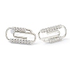 Brass Micro Pave Clear Cubic Zirconia Stud Earrings EJEW-L234-042-2