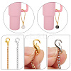 Flat Round with Letter Alloy Enamel Wine Glass Charms AJEW-AB00184-07-3