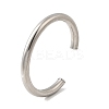 304 Stainless Steel Cuff Bangles for Men Women LS-BJEW-Q042-06P-2