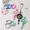 9Pcs Ring Food Grade Eco-Friendly Silicone Focal Beads JX895F-3