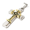 Ion Plating(IP) 304 Stainless Steel Enamel Big Pendants STAS-D110-28GP-2