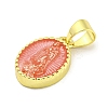 Rack Plating Brass Enamel Pendants KK-B091-15D-2