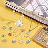 100Pcs 10 Styles Epoxy Resin Pendants RESI-PH0001-53-2