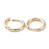 Brass Huggie Hoop Earrings KK-D063-04LG-2