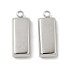 304 Stainless Steel Pendants STAS-D127-08P-1