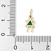 Brass Micro Pave Cubic Zirconia Pendants ZIRC-I356-17G-B09-3