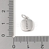 Rack Plating Brass Micro Pave CLear Cubic Zirconia Charms KK-E110-14P-I-3