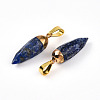Natural Lapis Lazuli Pendants G-N345-01G-2