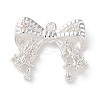Brass Micro Pave Clear Cubic Zirconia Pendants KK-G491-20D-S-1
